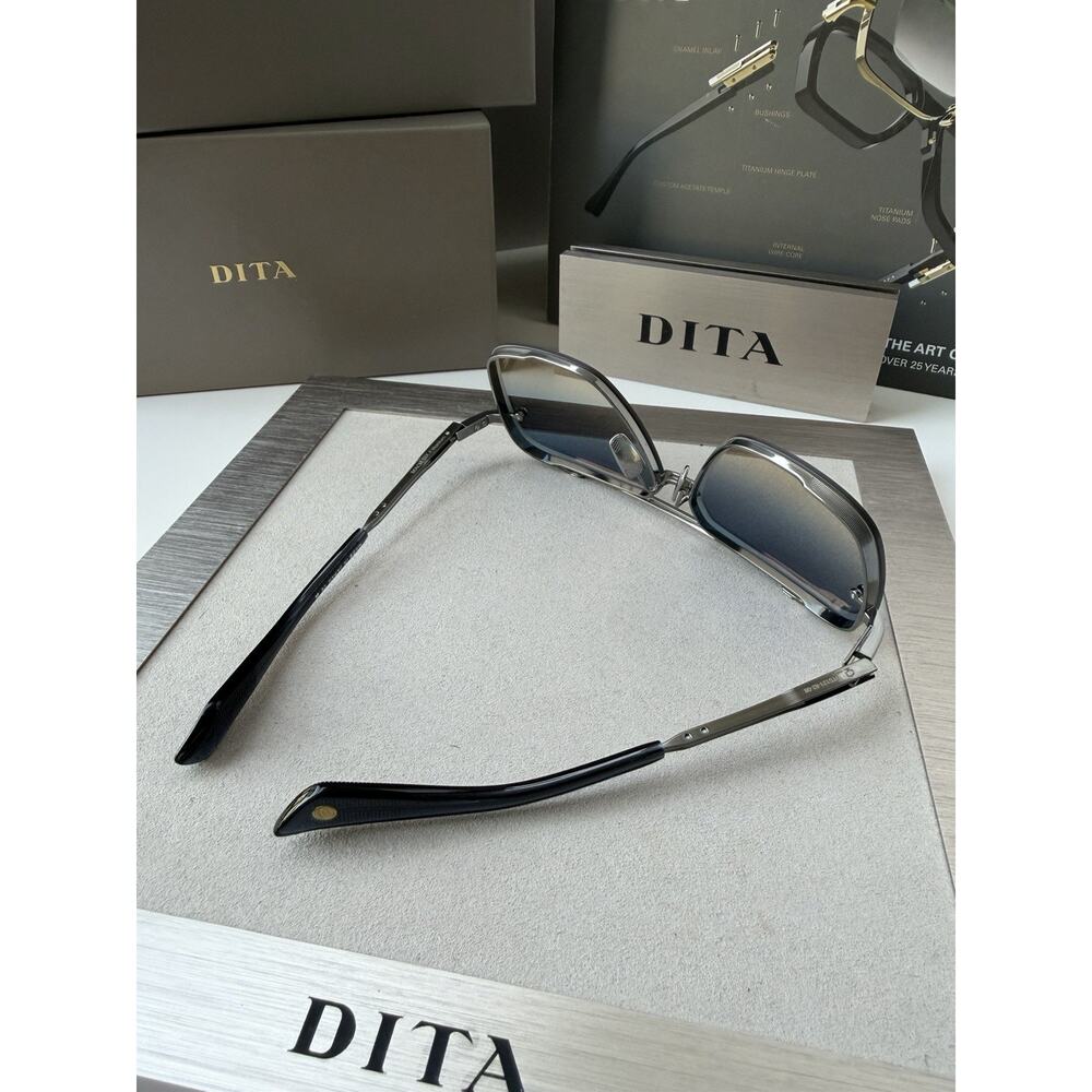 DITA MACH SIX 121-08 Antique Silver Titanium Blue Gradient Sunglasses AUTHENTIC - Picture 13 of 16